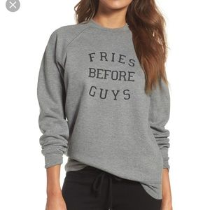 Fries before Guys Sweatshirt- the brunette label